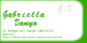gabriella danyo business card